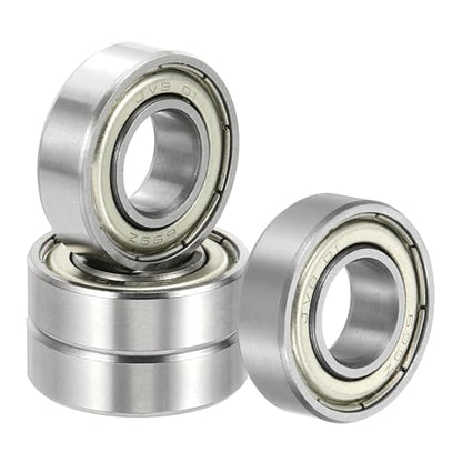 uxcell 4 Pack 699ZZ Deep Groove Ball Bearings, 9x20x6mm Chrome Steel Double Shield Bearing for Electric Motor, Home Appliances, Garden Machinery, (ABEC5) - size: 699ZZ