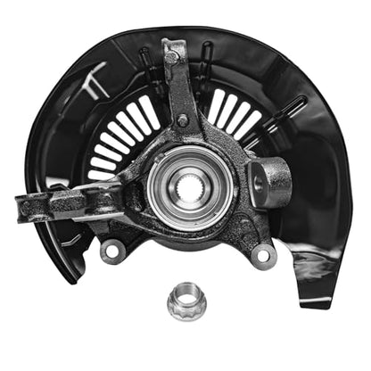 Detroit Axle - AWD Front Steering Knuckles Hubs Brake Calipers w/Brackets | Replacement for 2008-2011 Toyota Highlander [3.5L] - 4pc Set - size: 4BU50509/Kit
