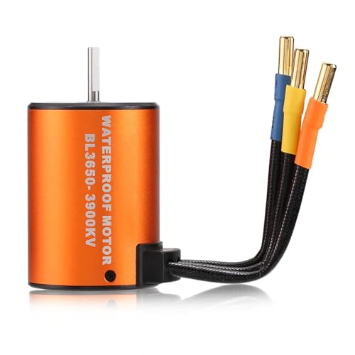 GoolRC Brushless Motor Upgrade Waterproof 3650 3900KV Brushless Motor with 60A ESC Combo Set for 1/10 RC Car Truck