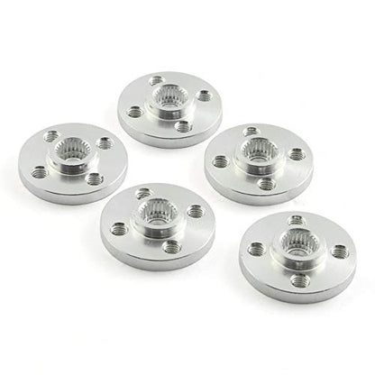 ZYAMY 5Set Universal Servo Horn Aluminum Alloy 25T Standard Silvery Servo Disc for Robot Mechanical Claw Rc Car Helicopter Mg945 Mg995 Mg996