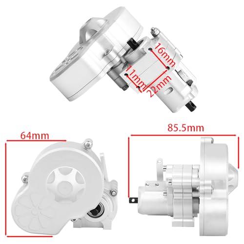 Metal Complete Transmission Gearbox with Dig Gear for 1:10 Axial SCX10 AX10 Wraith RC Crawler