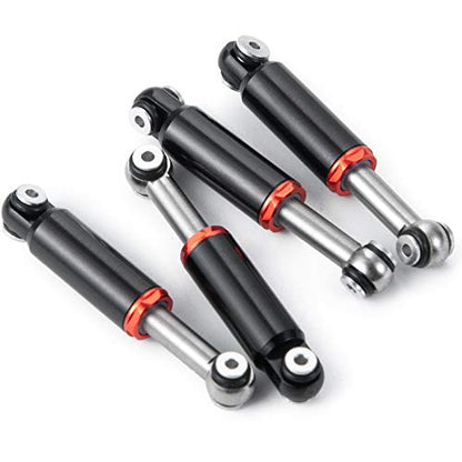 RC-Hub 4pcs Alloy Aluminum Shock Absorber Internal Spring Dampers Air Shock for 1/24 Axial SCX24 AXI90081 Deadbolt AXI00001 AXI00002 RC Crawler Car