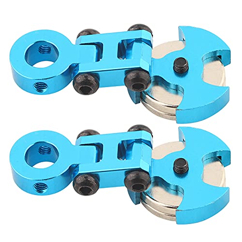 plplaaoo 2Pcs Aluminum Alloy Magnetic Stealth Invisible Body Post Mounts, Model Vehicle Accessories Metal Magnetic Stealth Body Post Mount for 1/10 RC Car Crawler(Blue), Magnetic Stealth invisibl - color: Blue