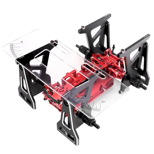 AMK Micro RC Setup Gauge for 1/24 and 1/28 Cars, Setup System Suspension Alignment Tool for Camber, Toe and Slip Angle, Ride Height and Steering Adjustment, Precision Tuning Kit