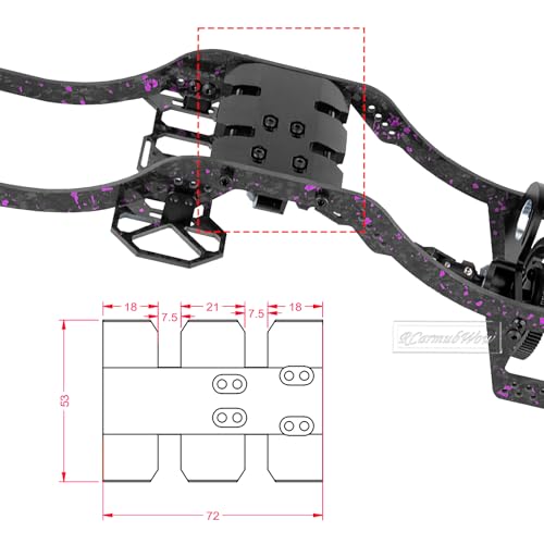 RC Front Mounted Transmission LCG Carbon Fiber Chassis Kit Upgrades Part for 1/10 RC Crawlers SCX10 SCX10 II Capra 1.9 UTB and Other DIY Builds,Carbon Fiber Chassis &Alloy Gearbox,Colorful - color: Colorful(1set)