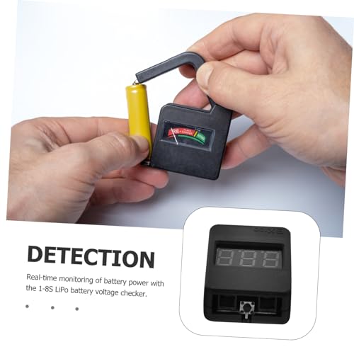 SOLUSTRE Lipo Battery Checker Digital Capacity Tester Polymer Batteries Real Voltage Monitoring High-Brightness Led for Rc Devices