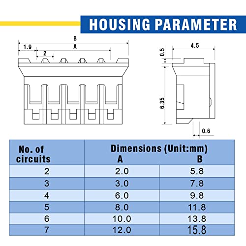 1480pcs 2.0mm Connector Kit, Compatible with JST-PH, Includes 2/3/4/5/6/7 Pin Housing Adapter Cable Connector Socket Male and and Female with Female Pin Crimping Dip - size: PH2.0 1480PCS