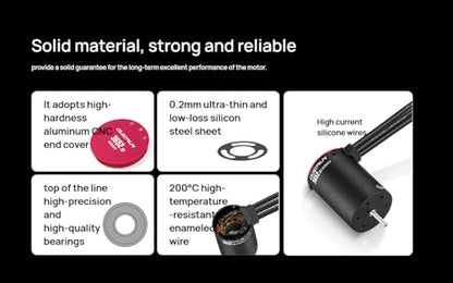 3660SL G2 Sensorless Brushless Motor 3660 3150KV/3700KV 2-3S RC Car Motor for 1/10 Scale RC Trucks & Monster Trucks (3660 3700KV) - size: 3660 3700KV
