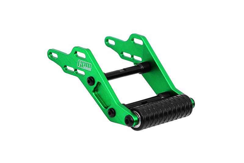 Aluminum 7075 Alloy Rear Adjustable Wheelie Bar for LOSI 1/18 Mini LMT 4X4 Brushed Monster Truck RTR LOS01026 Upgrade Parts - Green