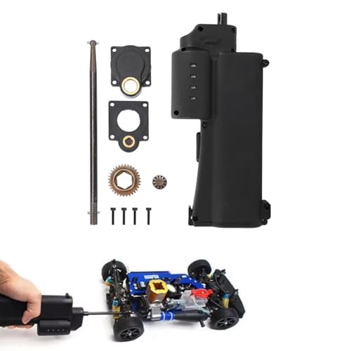 Tiiyee RC Handheld Power Starter, 70111A Electric Start Drill Backplates Cover Wand Replacement Metal Starter Poratble Remoted Control for HSP 540 Motor 1/10 Car Nitro Engine Parts Rotor