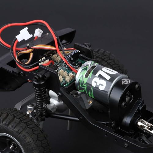 Hobbyplus CR18P 34T 370 Motor Transmission with Gearbox Mount Set for HobbyPlus CR18P Furitek Upgrades 1/18 RC Crawler