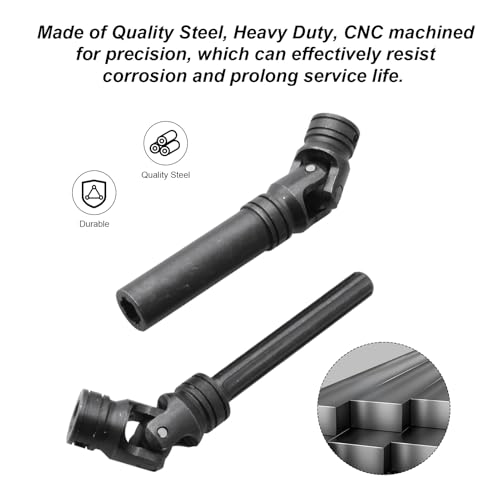 Hobbypark Steel Centre Drive Shaft CVD 90-125mm for 1/10 RC Crawler Traxxas TRX-4 Axial SCX10 Upgrade Parts Hop-Ups Replacement (2pcs)