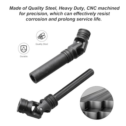 Hobbypark Steel Centre Drive Shaft CVD 90-125mm for 1/10 RC Crawler Traxxas TRX-4 Axial SCX10 Upgrade Parts Hop-Ups Replacement (2pcs)