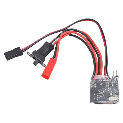 Sorandy Mini Brushed ESC, 30A Speed Regulator, Brake Compatible Motor Controller for N20, N030, N050 Motors, Ideal for 1/16, 1/18, /24 RC Cars
