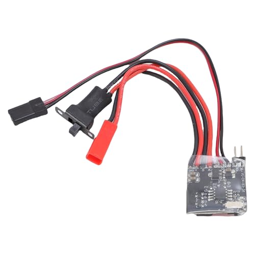 RC 30A Brushed ESC, Electronic Speed Controller with Brake for 1/16 1/18 1/24 RC Car Boat