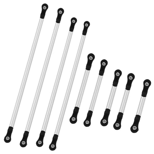 313/324mm LCG Girder Frame Hard Stainless Steel Linkage Link Rod End for 1/10 RC Crawler Axial SCX10 II III TRX4 Capra 1.9 UTB Metal Links Upgrades (TRX-4)