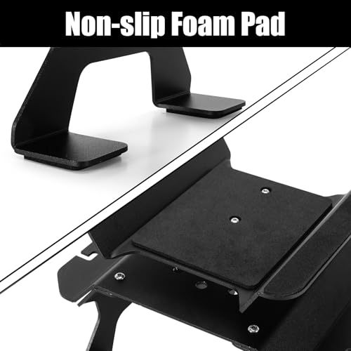 INJORA Aluminum RC Car Stand with Shock Holder for Axial SCX10 Pro TRX4 1/10 RC Cars Upgrade (Black)
