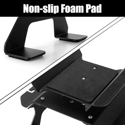 INJORA Aluminum RC Car Stand with Shock Holder for Axial SCX10 Pro TRX4 1/10 RC Cars Upgrade (Black)