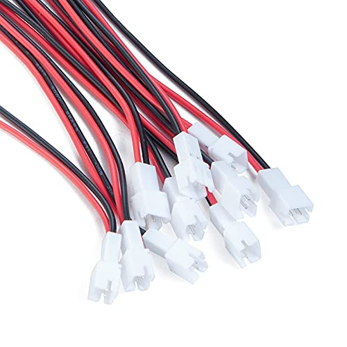 RC-Hub 10Set JST-PH 2.0 Male and Female Battery Connector Cable for 1/24 Axial SCX24 RC Crawler Car
