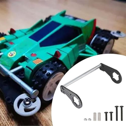Rear Shock Tower Rear Shock Damper Mount Chassis Upgrade Accessories Carbon Fiber Aluminum Replacement Plate Suitable for 1/10 CW-01 RC Car Hobby