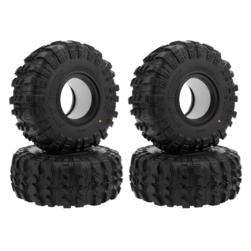 MEUS RACING 1.9 Tires - MS6 Super Bouncer Crawler Tires for Axial SCX10 Pro SCX10 TRX4 Redcat Gen8 1/10 RC Crawler Car, 1.77/4.75/R1.9, #M1901