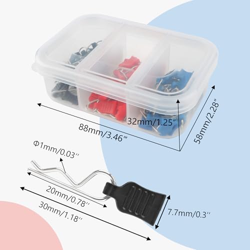 60 Pieces 1mm Universal RC Body Clips with Pull Tabs Car Clips RTR Clip Pins H165 Assembly Spare Parts for 1:14 1:16 1:18 Scale Redcat HPI Himoto HSP Exceed RC Car SCX24 TRX4M Parts Truck Buggy - color: 1.0mm