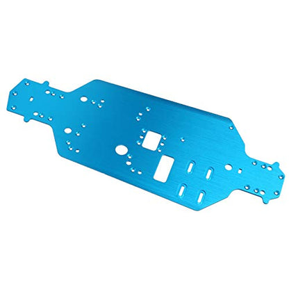 Aluminum Alloy Chassis Plate for HSP 94122, RC Chassis Replacement Upgrade Parts, 1/10 Scale RC Car Accessory with Precise Hole Position, Durable and Stable Performanc (Blue) - color: Blue