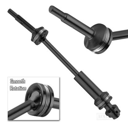 RC Drive Shaft CVD Axles Upgrades Part for 1/10 Slash 2WD VXL Stampede 2WD VXL Rustler 2WD VXL Hoss 2WD VXL,Stainless Steel #45 Rear Driveshaft CVD Front Axles w/Hex,Black - color: Black - (Drive Shaft)