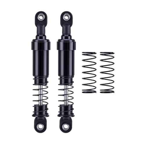 75mm-115mm Big Bore Shocks, RC Crawler Shocks for 1/10 RC Crawler LCG Chassis Gspeed V3 Element Enduro SCX10 TRX4 Gamde R1 Comp Builds DIY (Black 95mm 2pcs) - color: Black 95mm 2pcs