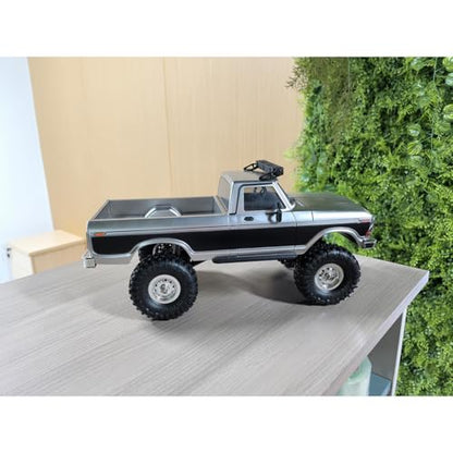 1/16 Scale RC Pickup Crawler for Adults, 2.4GHz Full-Proportional Off-Road Vehicle Model, 4WD Metal Chassis Remote Control Truck with LED Lights, USB Rechargeable (Red) - color: Red