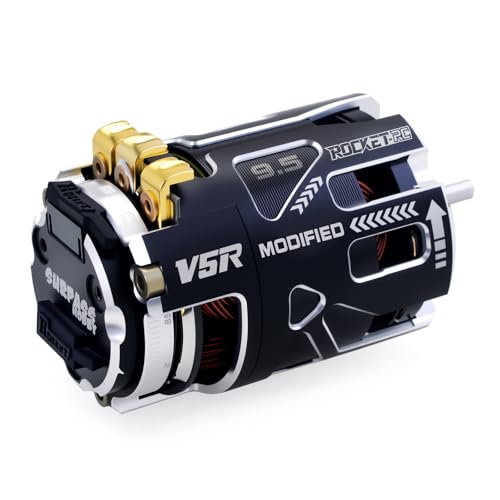 Surpass Hobby 540 V5R Sensored Brushless Motor 9.5T Competition Level Motor with Shaft 3.175 Use for 1:10 RC Racing Car（Modified 9.5T） - style: MODIFIED 9.5T