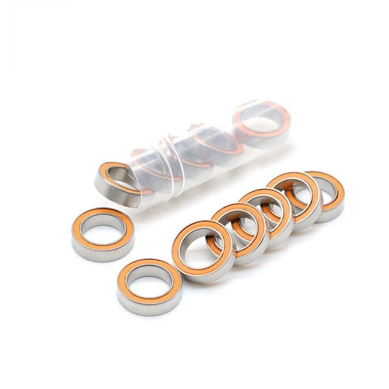 1Pcs S6700 2RS CB ABEC7 10X15X4mm ABEC-7 Stainless Steel Hybrid Si3n4 Ceramic Bearing 6700 RS Without Grease Fast Turning