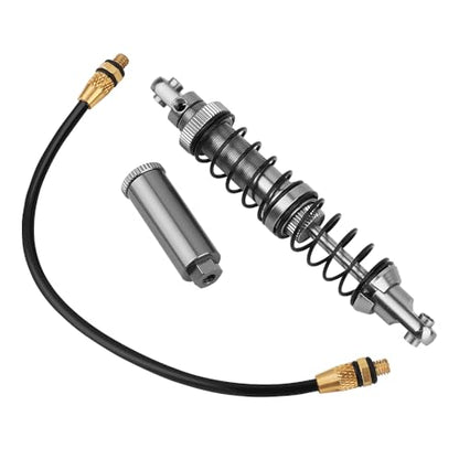 100mm Desert Lizard Piggyback Adjustable RC Shock Absorber Damper for 1/10 RC Crawler Axial SCX10 90046 AXI231017 D90 TRX4 TRX6 Metal Upgrade (gray) - color: gray