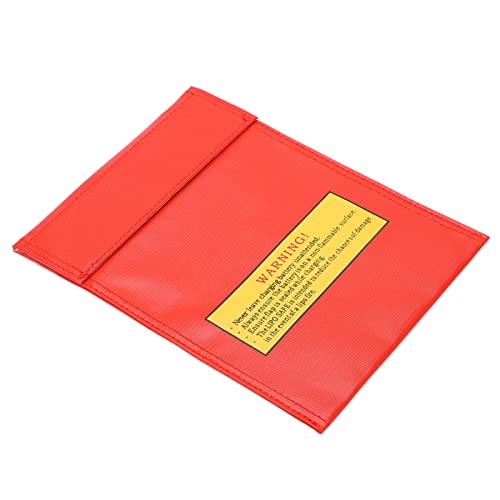 Fireproof Lipo Battery Storage Bag, Explosion Proof Safe Charging Pouch with Flame Retardant Fabric for Drone Aircraft RC Batteries
