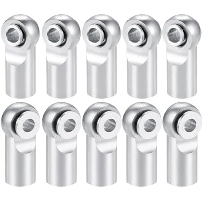 10pcs Metal Tie Rod End Balls M2.5 Ball Joint Head for RC Crawler Car Upgrade Parts (Silver) - color: Silver