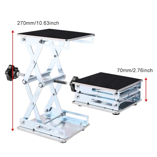 RC Work Stand Stainless Steel Adjustable for 1/5-1/12 Scale RC Cars | All-metal adjustable stand with anti-slip base for 1/5 1/7 1/8 1/10 1/12 Scale RC Cars Upgrades - size: Large (1/5–1/12)