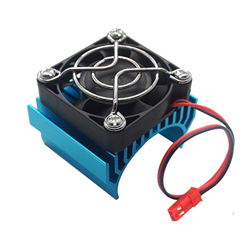RC Motor Heat Sink Heatsink with 5V Cooling Fan,550 540 Size Electric Engine Heatsink Compatible with Traxxas Tamiya HSP HPI Wltoys Himoto RC 1/10 Car Truck