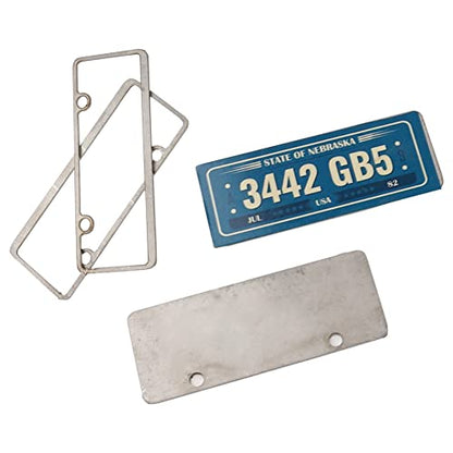 2PCS HIRCQOO Metal RC Car License Plate Decorations Accessories Compatible with Traxxas TRX-4 Tamiya CC01 Axial SCX10 D90 1/10 RC Crawler Car (3442GB5) - style: 3442GB5