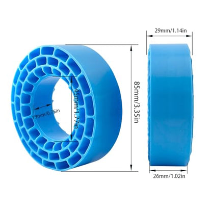 1.55" Silicone Rubber Tire Inserts for 95–97mm RC Crawler Tires – 4PCS (Blue) - color: Blue