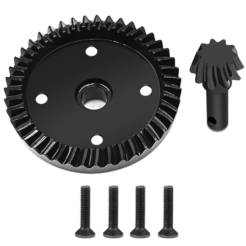 MOHERO RC Gearbox Front Rear Differential Gears 43T 10T Steel Diff Gear Set for 1/8 Scale 4WD Sledge Off-Road Truck Upgrade Part