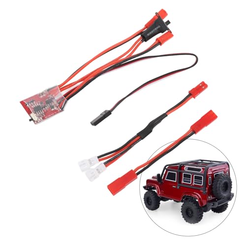 Asixxsix 30A ESC RC Car Brushed ESC Electric Speed Controller, Brushed ESC Electronic Speed Controller with Brake for 1/32 1/24 1/18 RC Car Boat Rc Quadcopters, Helicopters