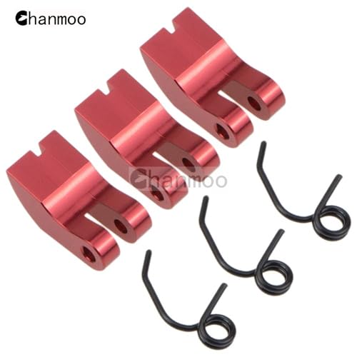 1/8 RC Car 14T Clutch Bell Flywheel Assembly Kit Shoes Bearings Gear Engine Nut Springs Cone for 1:8 RC Buggy Truck Car KYOSHO HPI HSP Axial Himoto 21-28cxp Nitro Engine Parts (Red) - color: Red