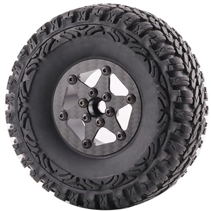 1.9" Aluminum Beadlock Wheel Rims 4PCS Carbon Fiber for 1/10 RC Crawler TRX4 Axial Capra SCX10 VS4-10 Gen8 Upgraded Carbon Fiber 1.9 Beadlock Wheel Rims - style: TXW-LG-B