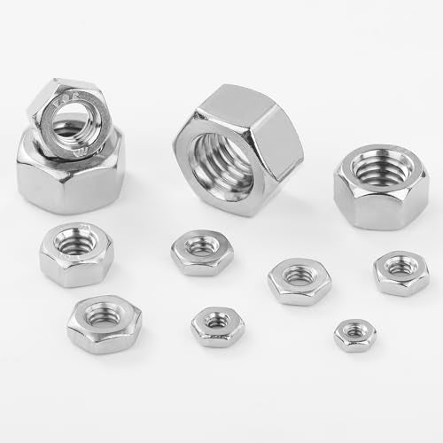 Mr. Pen- SAE Hex Nuts Assortment Kit, 405 pcs, Stainless Steel