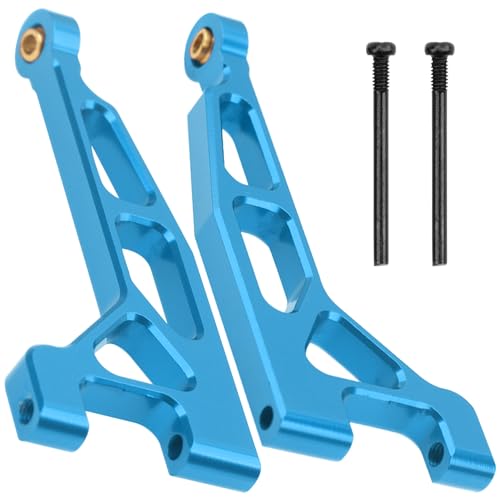 ShareGoo Aluminum Suspension Arms Set Swing Arms Front Rear A Arms Compatible with Hyper Go H16BM H16DR H16 MJX 16207 16208 16209 16210 1/16 RC Upgrade Parts (Blue) - color: Blue