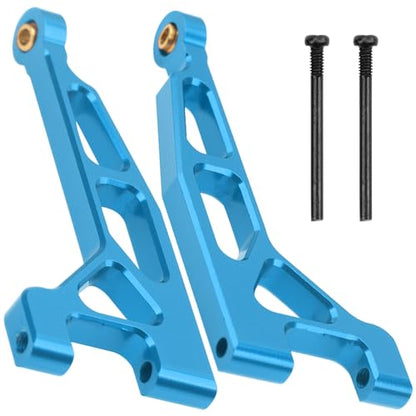 ShareGoo Aluminum Suspension Arms Set Swing Arms Front Rear A Arms Compatible with Hyper Go H16BM H16DR H16 MJX 16207 16208 16209 16210 1/16 RC Upgrade Parts (Blue) - color: Blue