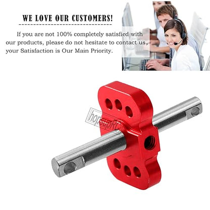 RC Aluminum Differential Locker Spool Diff Locker Mounts Upgrades Part for 1/10 Slash/Rustler/Stamped/Bandit 2WD RC Car,Alloy Differential Locker Spool HopsUp,Red