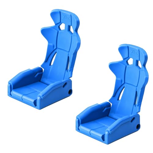 1/10 RC Crawler Car Toy Seats Simulation Plastic Chair Accessories For 1:10 Scale RC Rock Crawler Buggy Truck Car Traxxas TRX4 Axial SCX10 II 90046 RC4WD D90 D110 TF2 Tamiya Gen8 2Pcs (Blue A) - color: Blue a