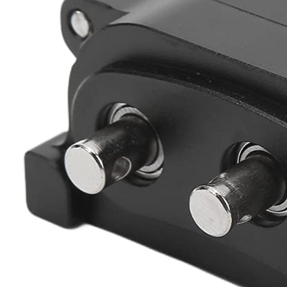 VBESTLIFE Transfer Case 313mm Wheelbase 2 Speed CNC Machined Anodised Aluminium Alloy RC Parts for Scx10 1/10 RC Car (Black) - color: Black