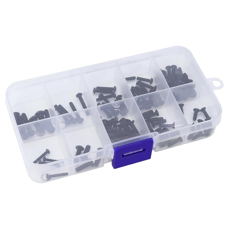 Stainless Steel Allen Screws Assortment Kit for Hyper Go 1/16 16207 16208 16209 16210 H16 / 1/14 H14BM 14209 14210 14301 14302 14303 RC Screw Set Kit